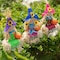 Gardenised Outdoor Fall Decor Halloween Scarecrow for Garden Ornament Sitting on Hay Bale, Straw Multicolor QI004087 - alternate 7